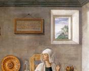 多梅尼科基尔兰达约 - Announcement of Death to St Fina detail